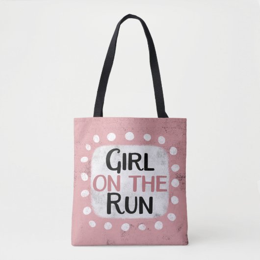 Fille Sur Le Sac fourre-tout De Course (Devant)