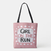 Fille Sur Le Sac fourre-tout De Course (Dos)