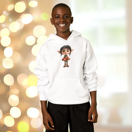 Fille surprise Sweat - shirt à capuche de Noël Elf