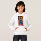 Fille sweat - shirt à capuche (Devant entier)