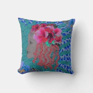 Fille Tropicale Coussin