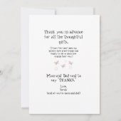 Fille Ultrasound Butterfly Funny Baby Merci (Dos)