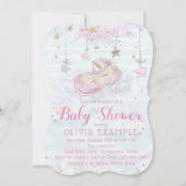 Fille Unicorn Baby Shower Invitations (Devant)