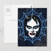 Fille Vampire Carte Postale Masque de Monstre Anné (Devant / Derrière)