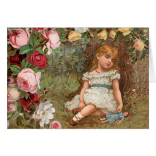 Fille victorienne dans le pays des merveilles