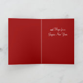 Fille victorienne de carte de Noël petite (Intérieur)