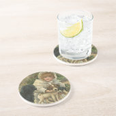 Fille victorienne de dessous de verre trouvant les (Côté)