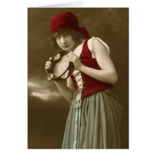 Fille vintage gitane