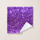 Fille Violet Parties scintillant Bling Glam modern (Gant de toilette)