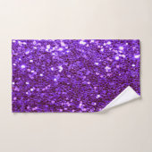 Fille Violet Parties scintillant Bling Glam modern (Serviette à main)