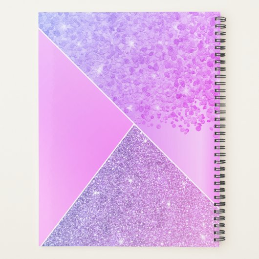 Fille violet rose Parties scintillant Chic Monogra (Dos)