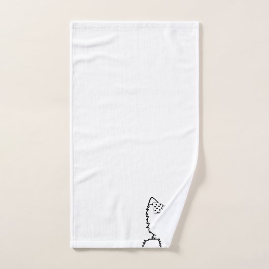 Fille Westie formelle (Serviette à main)