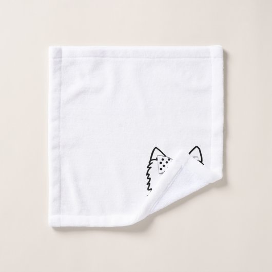 Fille Westie formelle (Gant de toilette)