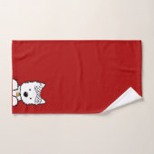 Fille Westie formelle (Serviette à main)