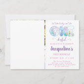 Filles 1er anniversaire Invitation photo (Devant)