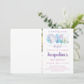 Filles 1er anniversaire Invitation photo (Debout devant)