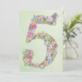 Filles 5e anniversaire fête Invitation personnalis (Debout devant)