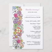 Filles 5e anniversaire fête Invitation personnalis (Dos)