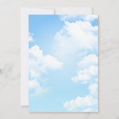 Filles 5e anniversaire Rainbow Balloons Invitation (Dos)