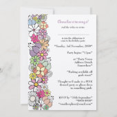 Filles 6e anniversaire fête Invitation personnalis (Dos)