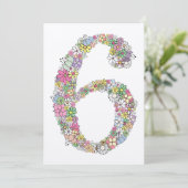 Filles 6e anniversaire fête Invitation personnalis (Debout devant)