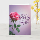 Filles Adorables Carte Rose (Fleur jaune)