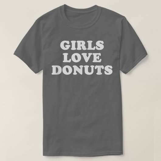 Filles Aimer Donuts T-shirt rétro (Design devant)