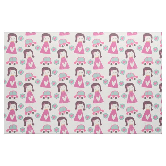 Filles Aller Places Tissu (Fat Quarter)