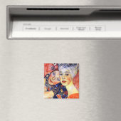 Filles amies par Klimt Magnet Art Nouveau (In Situ (Lave-vaisselle))