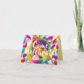 Filles Anniversaire Balloons Invitation (Devant)