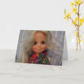 Filles Anniversaire - carte (Fleur jaune)