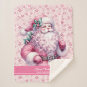 Filles Aquarelle rose Père Noël couverture Pinkmas (Devant)