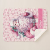 Filles Aquarelle rose Père Noël couverture Pinkmas (Devant (Horizontal))