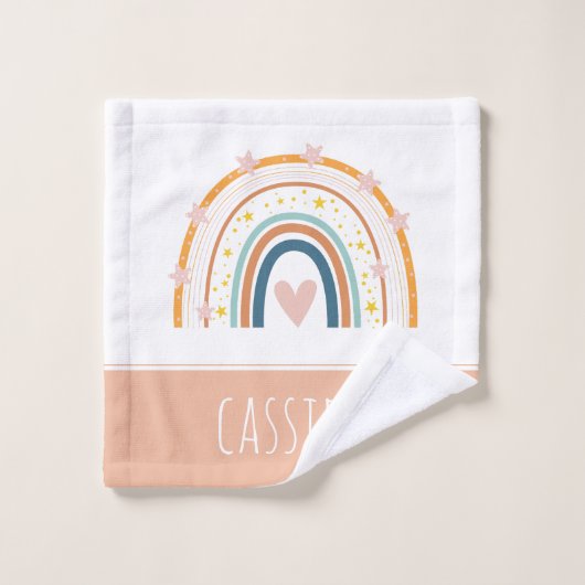 Filles arc-en-ciel pastel (Gant de toilette)