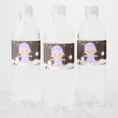 Filles Baby shower à neige Étiquettes de bouteille (Bouteilles)