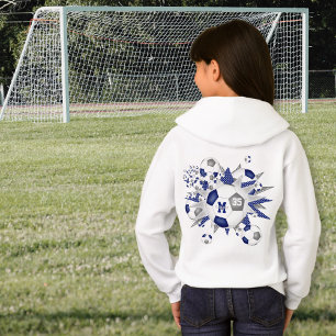 filles balle de football étoiles bleu gris personn