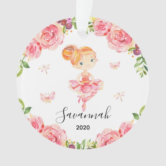 Filles Ballerina et Butterfly roses Noël (devant)