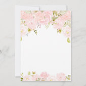 Filles Bébé renard Bébé Douche Invitations (Dos)