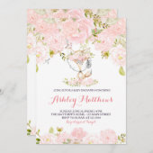 Filles Bébé renard Bébé Douche Invitations (Devant / Derrière)