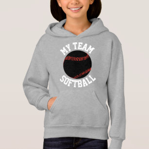 Filles Black & White Fastpitch Sweatshirt de softb