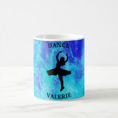 Filles Blue Galaxy Danser Mug avec nom (Centre)