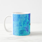 Filles Blue Galaxy Danser Mug avec nom (Gauche)