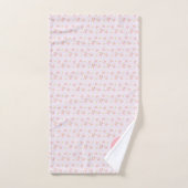 Filles Boho Farmhouse Funny Vaches Rose Monogramme (Serviette à main)