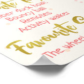 Filles Boho Floral 1er Anniversaire Poster du Jalo (Coin)