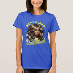 Filles brillantes comme un T-shirt Diamant