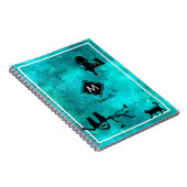 Filles chats et Carnet de monogramme Galaxy (Côté Droit)