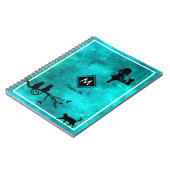 Filles chats et Carnet de monogramme Galaxy (Côté gauche)