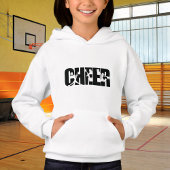 Filles Cheer Word Pom Pom Cheerled Silhouette
