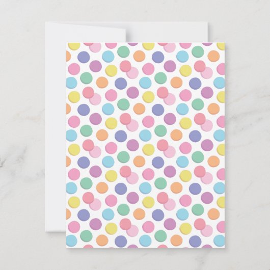 Filles colorées Bijoux Faire des invitations fêtes (Dos)