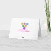 Filles colorées Penser à vous Cartes (Dos)